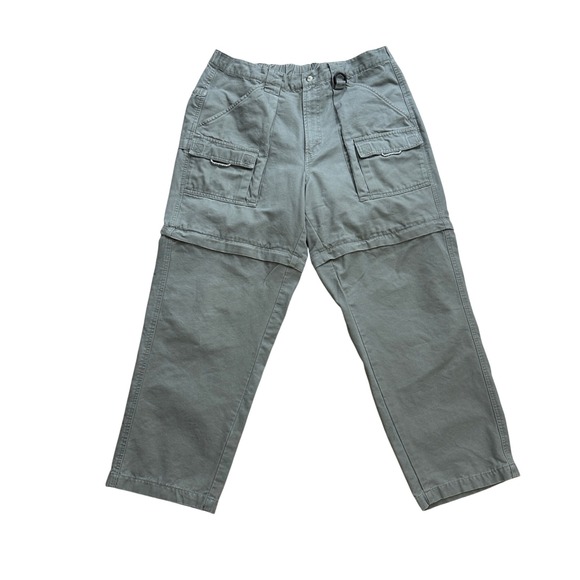 Columbia PFG Convertible Cargo Hiking Pants Olive Green Mens Large 29" inseam - Picture 1 of 14